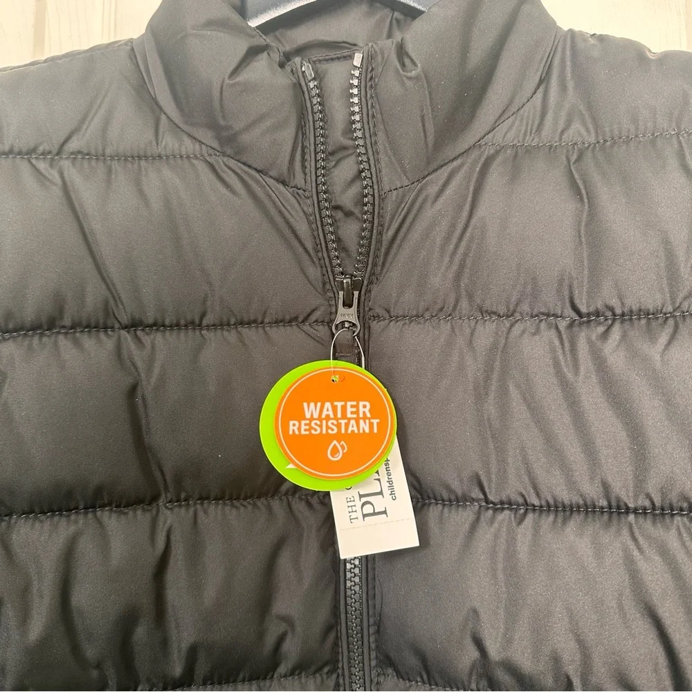 NWT‎ children’s place boys black puffer jacket size Large 10/12